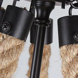 Hemispherical Metal Frame Black Vintage Pendant Light - Clowas