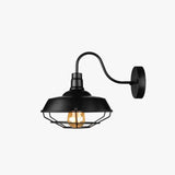 Metal Mesh Industrial Black Wall Lamps - Clowas