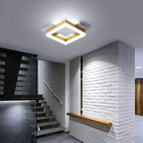 Square Gold Modern Corridor Ceiling Light - Clowas