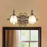 Brass Double LED Wall Lighting for Bedroom Vanity