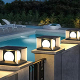 Solar LED Cube Pillar Light for Garden