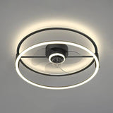 Flower-shaped Design LED Modern Ceiling Fan Light - Clowas