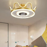 Flower Design Gold LED Modern Fan Light - Clowas