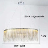 Ring-shaped Tassel Modern Luxury Pendant Light - Clowas