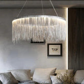 Ring-shaped Tassel Modern Luxury Pendant Light - Clowas