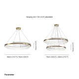 Ring Design Gold Modern Minimalist Pendant Light - Clowas