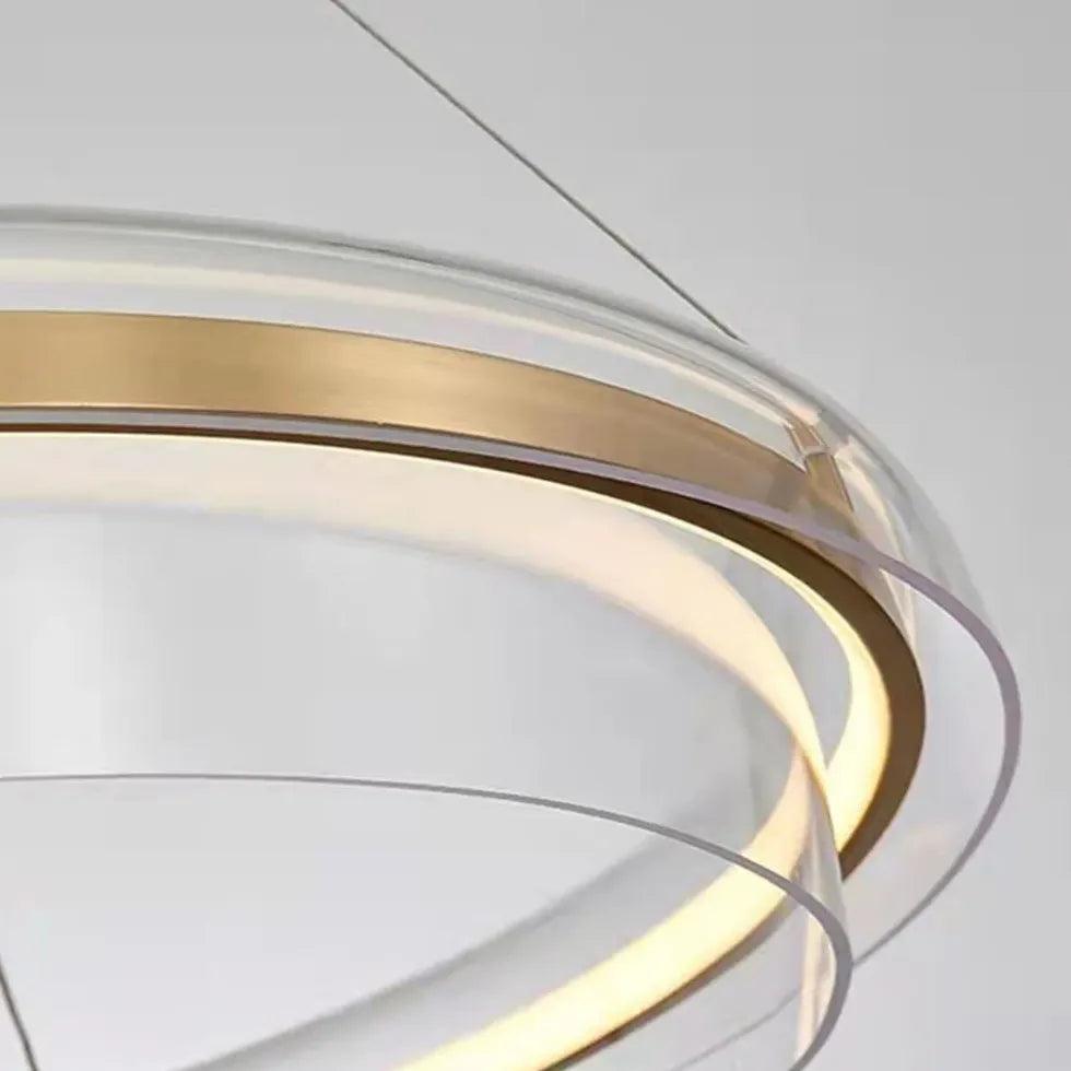 Ring Design Gold Modern Minimalist Pendant Light - Clowas