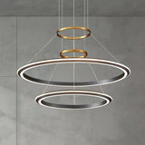 Single Ring Design Thin Wire Modern LED Pendant Light - Clowas