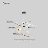 Multi-Light Circular Luxury Gold LED Pendant Light - Clowas