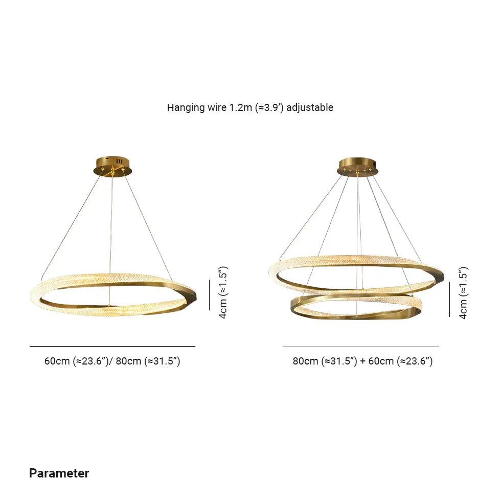 Round Design Modern Luxury LED Pendant Light - Clowas