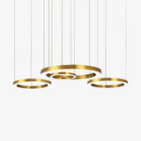 Gold LED Multi-Light Round Design Pendant Light - Clowas