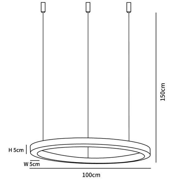 Gold LED Multi-Light Round Design Pendant Light - Clowas