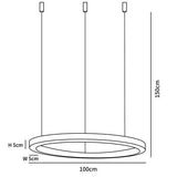 Gold LED Multi-Light Round Design Pendant Light - Clowas