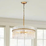 Ring Crystal Gold Living Room Pendant Light - Clowas