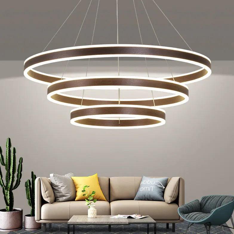 Multi-Layer Ring Lighting Modern LED Pendant Light - Clowas