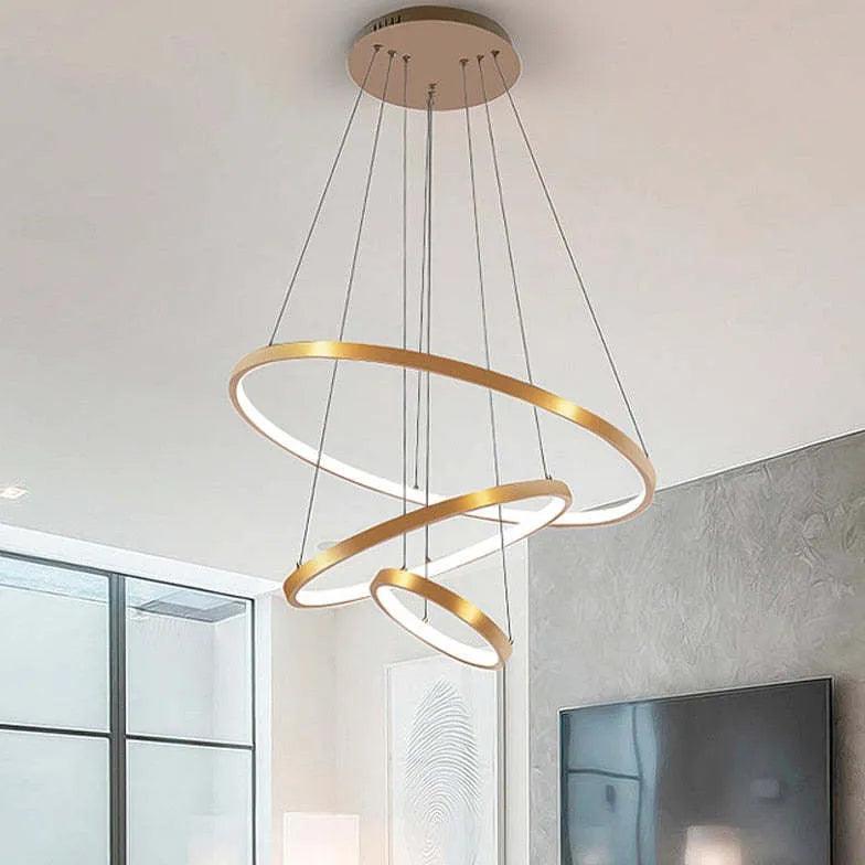 Multi-Layer Ring Design Modern LED Pendant Light - Clowas
