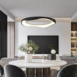 Ring-shaped Metal Acrylic LED Living Room Pendant Light - Clowas