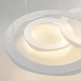 Ring-shaped Metal Acrylic LED Living Room Pendant Light - Clowas