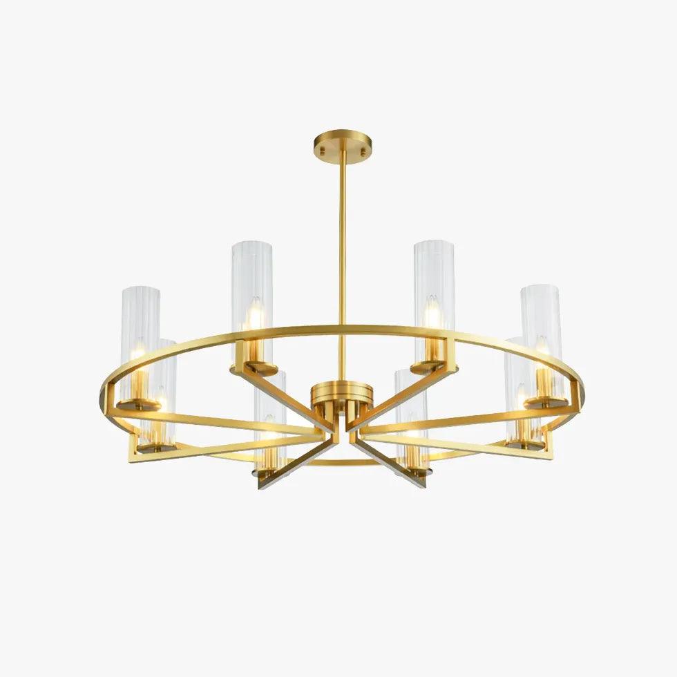 Ring-Frame Design Living Room Gold Chandelier - Clowas