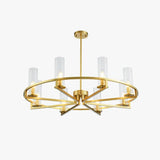 Ring-Frame Design Living Room Gold Chandelier - Clowas