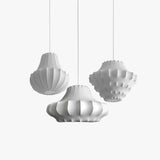 Wabi Sabi Silk Modern White Pendant Lights