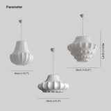 Wabi Sabi Silk Modern White Pendant Lights