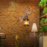 Wrench Lantern Wooden Vintage Wall Lights - Clowas
