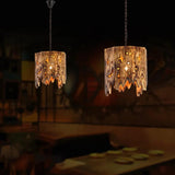 Vintage Industrial Carved Shipwood LED Pendant Light