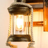 kerosene Wooden Vintage Wall Lights - Clowas