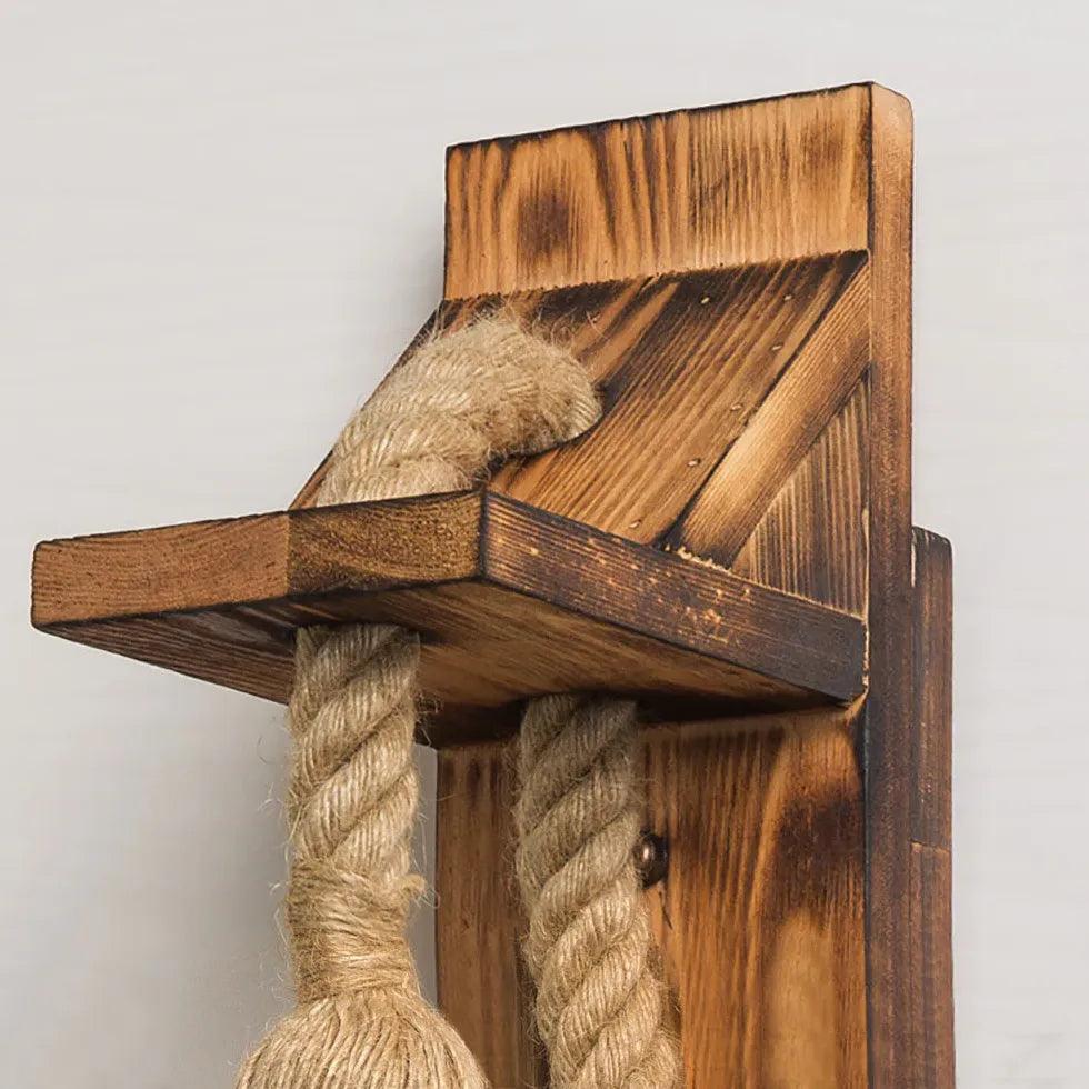 Wooden Rope Industrial Wall Lights - Clowas