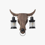 Bull Head Shaped Double Vintage Wall Lights - Clowas