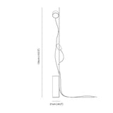 Dual-Head Adjustable Direction Black Plug-In Floor Lamp - Clowas