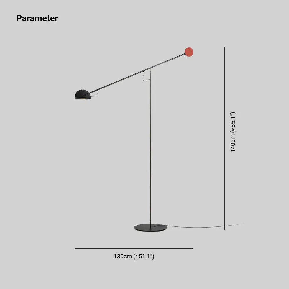Long Arm Design Linear Minimalist Floor Lamp - Clowas