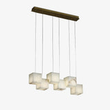 Geometric Cube Modern LED Dining Room Pendant Light - Clowas