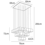 Geometric Cube Modern LED Dining Room Pendant Light - Clowas
