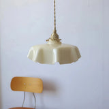 Macaron Pendant Light Glass for Dining Room, Height Adjustable