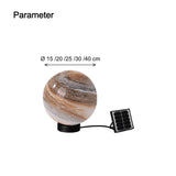 Modern Moon Garden Light Solar Glass Waterproof