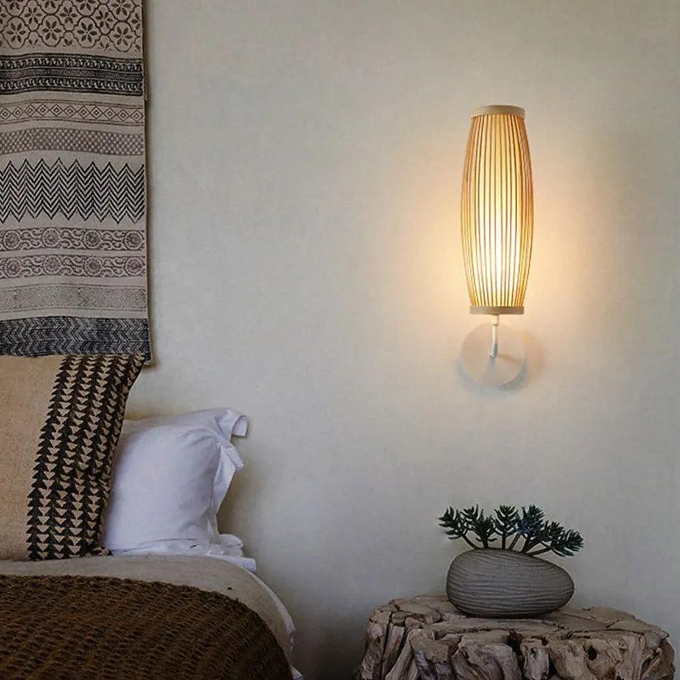 Bamboo Wall Light Led Living Room - Clowas