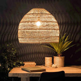 Bamboo Weaving Dining Rattan Pendant Light - Clowas