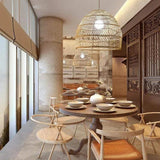 Bamboo Weaving Dining Rattan Pendant Light - Clowas
