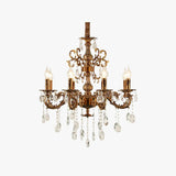 Beaded Candle Gold Vintage Chandelier - Clowas