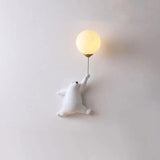 Bear Resin Children's Bedroom Wall Lights - Clowas