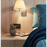 Beige Conical Single Arm Wall Lamp - Clowas