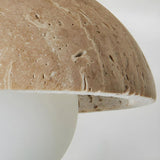 Modern Japanese Yellow Limestone Wood Ceiling Light