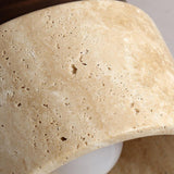 Modern Japanese Yellow Limestone Wood Ceiling Light