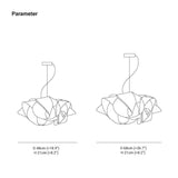 White Cloud-Shaped PVC LED Pendant Light - Clowas