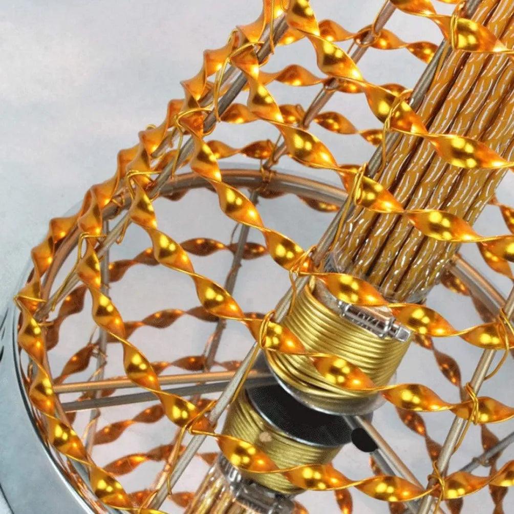 Golden Metal Vase Shape Living Room Floor Lamp - Clowas