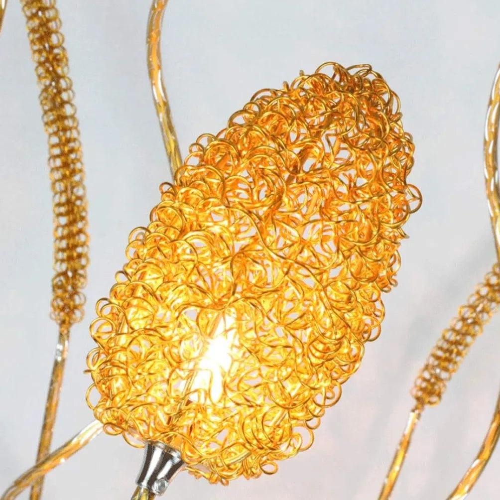 Golden Metal Vase Shape Living Room Floor Lamp - Clowas