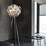 PMMA Spherical Decorative Tripod Floor Lamp - Clowas
