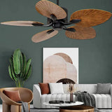 Vintage Five-Leaf Plant Leaf Design Ceiling Fan - Clowas